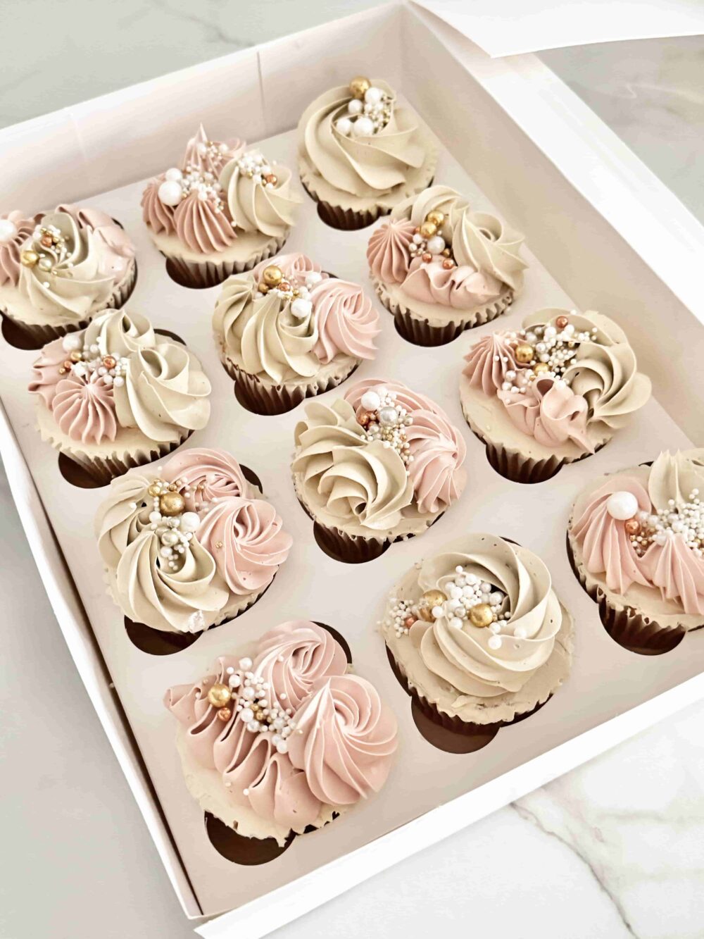 Pink & Nude Cupcakes | Order Online | London Delivery